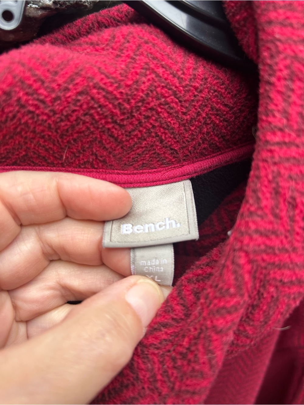 Bench Women's Burgundy Zip-Up Hoodie - Picture 4 of 6